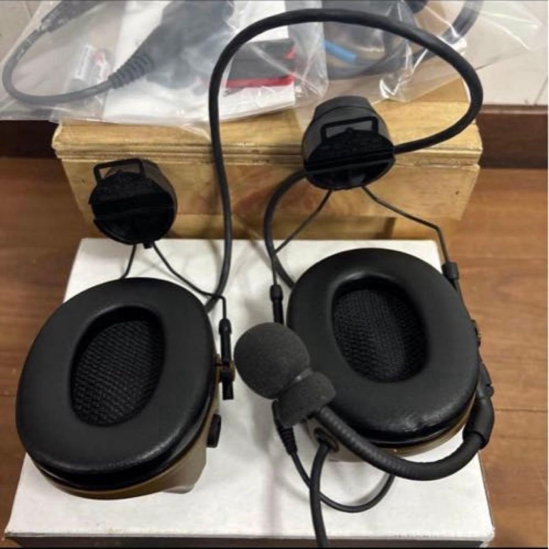 未使用品　米軍実物　PELTOR COMTAC V PTTスイッチ付き　ペルター