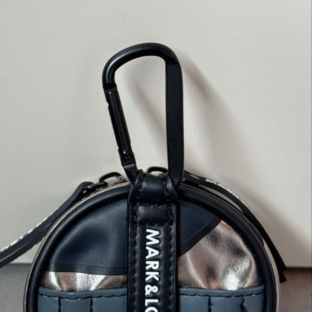 美品 ★ MARK&LONA ボールポーチ ケース マーク&ロナ 黒 バッグ