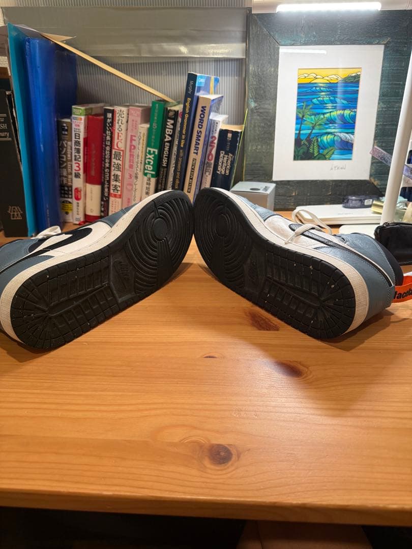 ナイキ　エアジョーダン1 mid シューズ　28cm facetasmコラボ