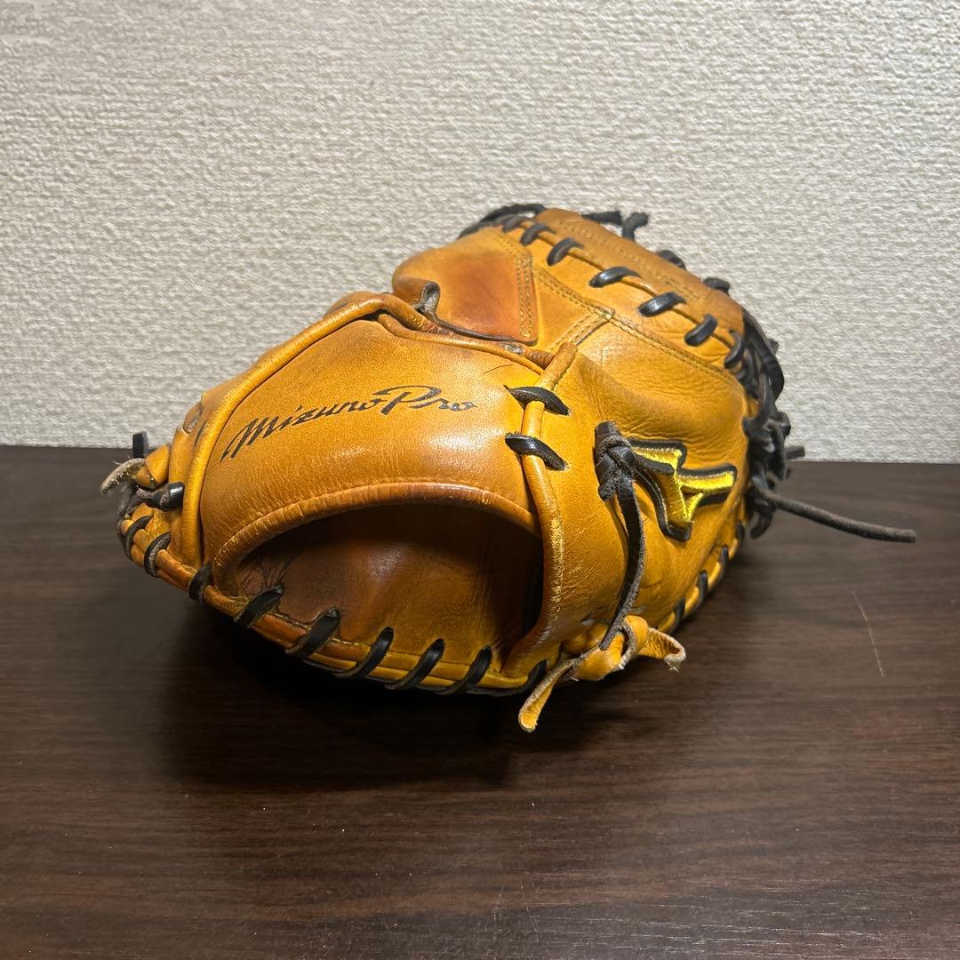 Mizuno Pro 硬式キャッチャーミット　オレンジ