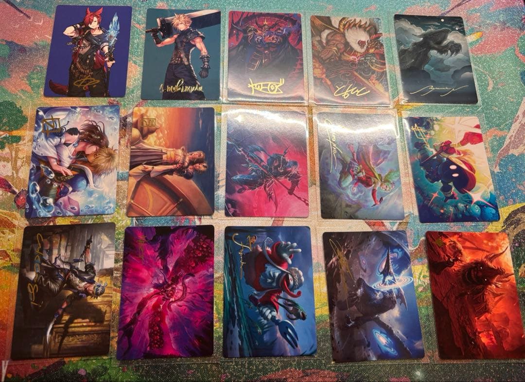MTG FF　イラストコレクション箔押し　15枚