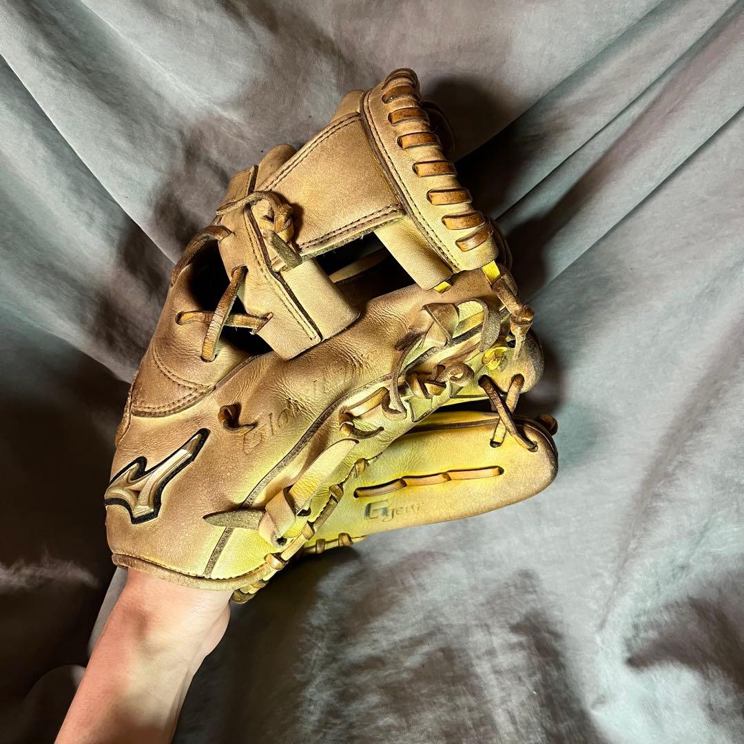 Mizuno グローバルエリート　硬式内野手用グローブ キャメル
