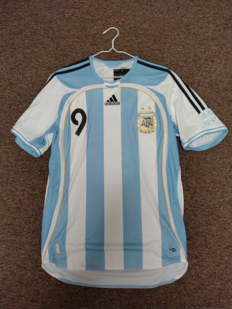 アルゼンチン代表 ユニフォーム 2006 ドイツワールドカップ クレスポ M