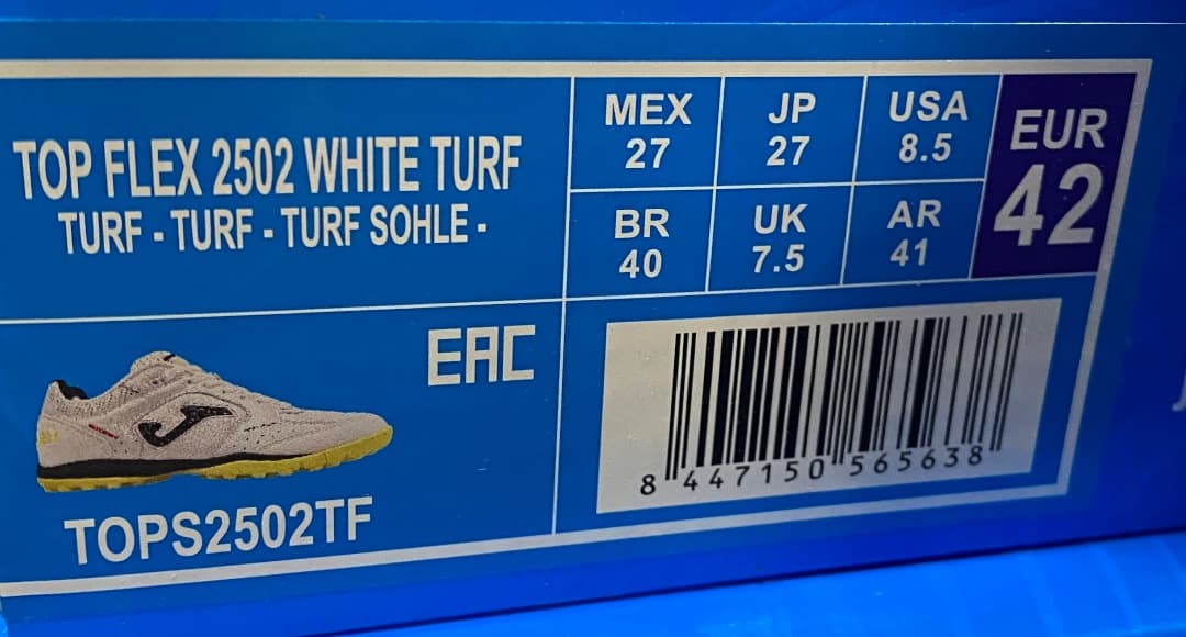 シューズ joma / TOP FLEX 2502 WHITE TF (27)