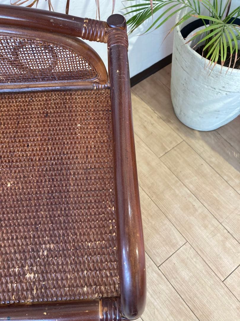 ラタン籐チェスト 家具 4段 タンス　レトロ アンティーク