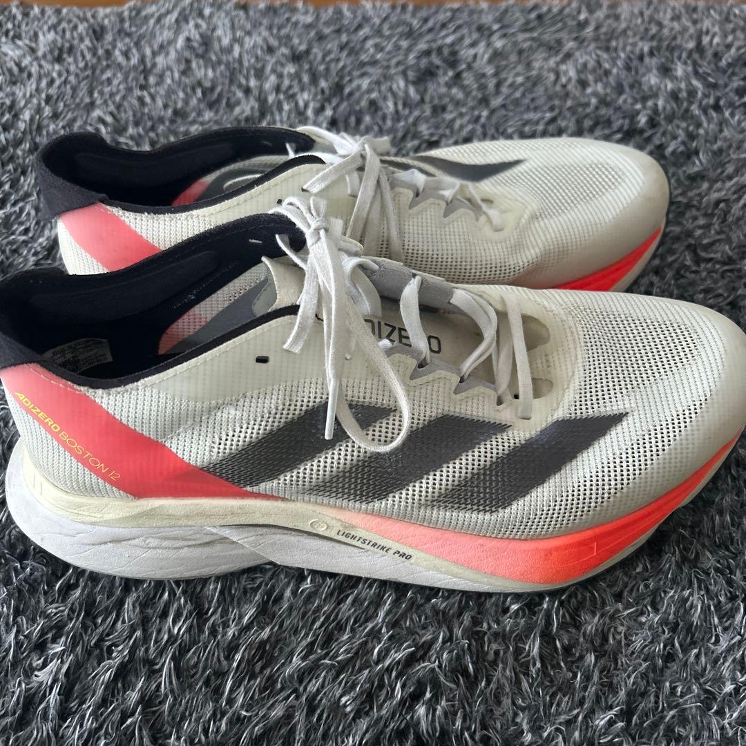 adizero Pro ランニングシューズ ホワイト/レッド25.5cm