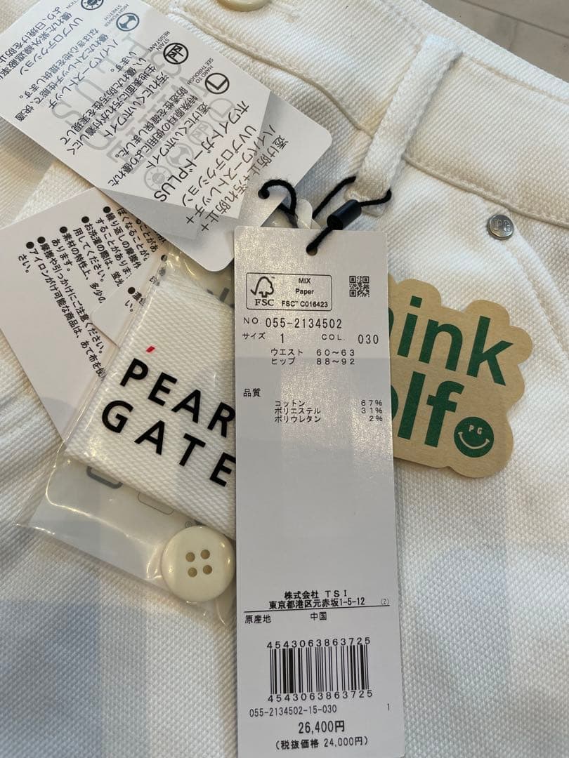 PEARL GATES ホワイトスカート Mサイズ