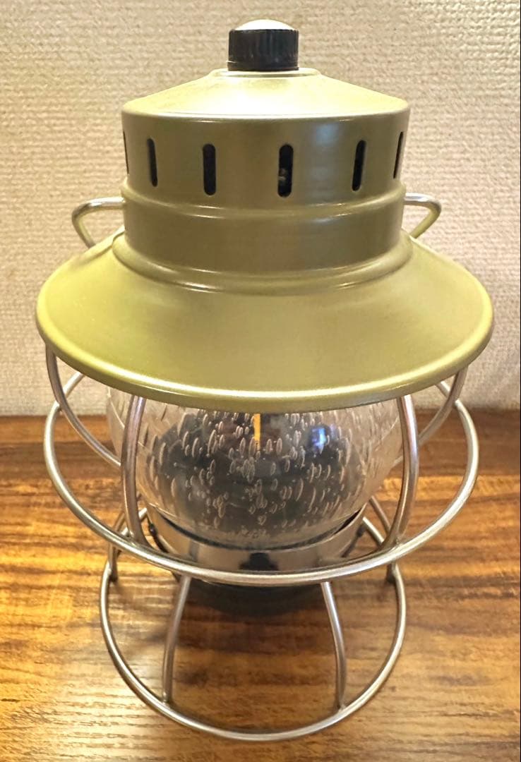 美品！BAREBONES Livingレイルロードランタン LEDオリーブドラブ