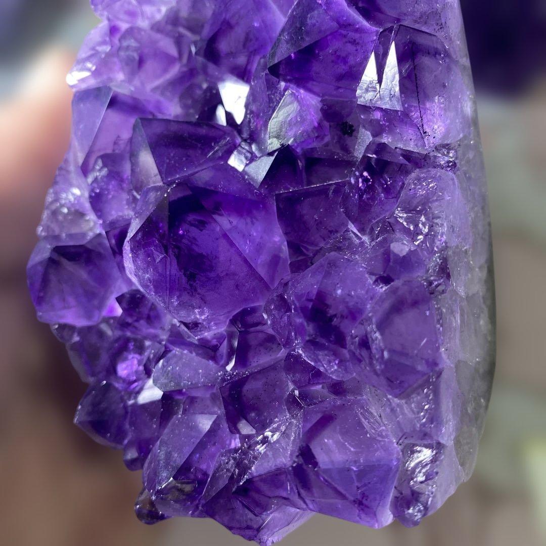 【極上】ウルグアイアメジストクラスター原石（幸運水晶）天然紫水晶 A A