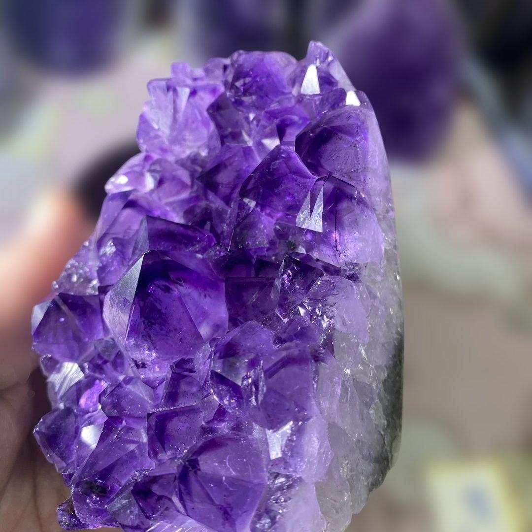【極上】ウルグアイアメジストクラスター原石（幸運水晶）天然紫水晶 A A