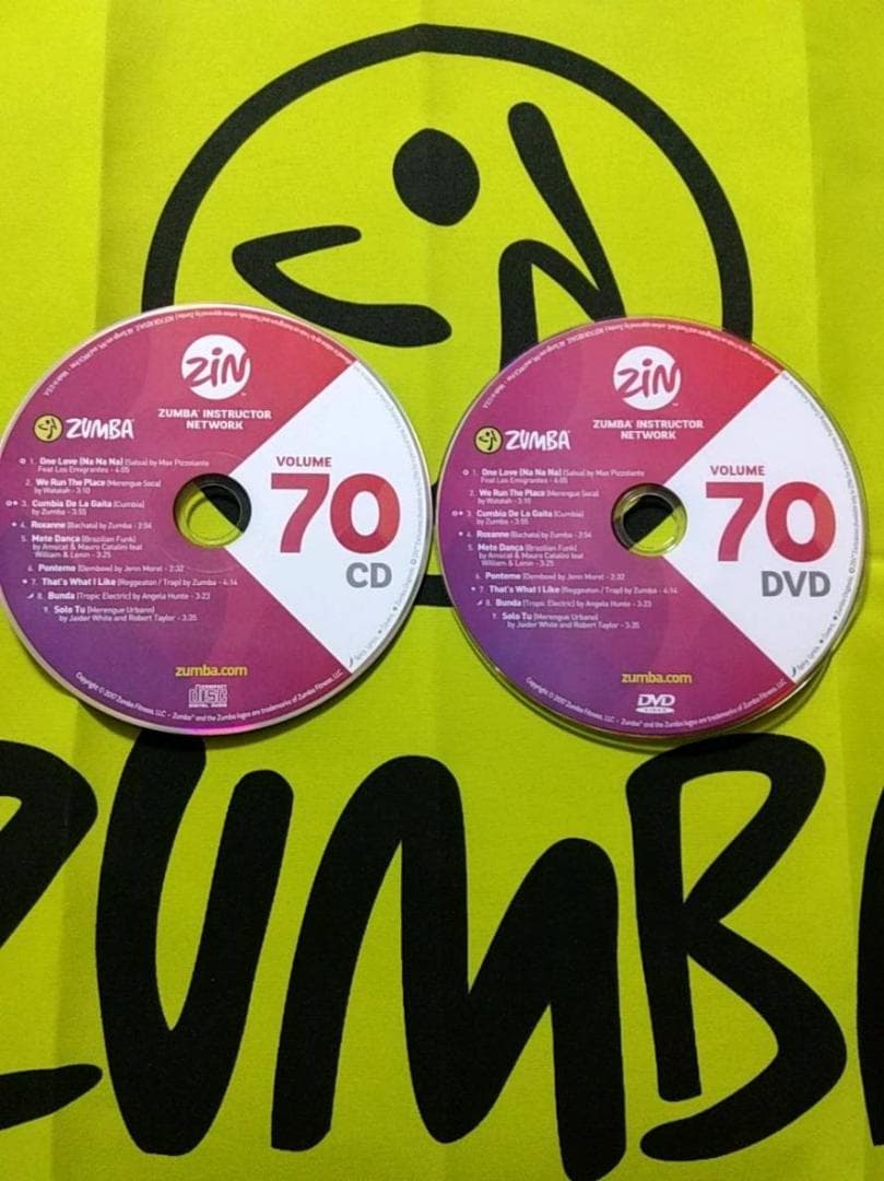 ZUMBA　ズンバ　 CD ＆ DVD 20枚セット　ZIN61 ～ ZIN70