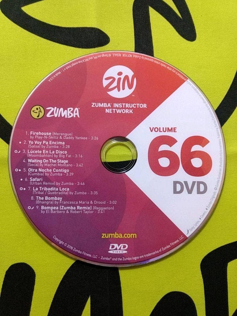 ZUMBA　ズンバ　 CD ＆ DVD 20枚セット　ZIN61 ～ ZIN70