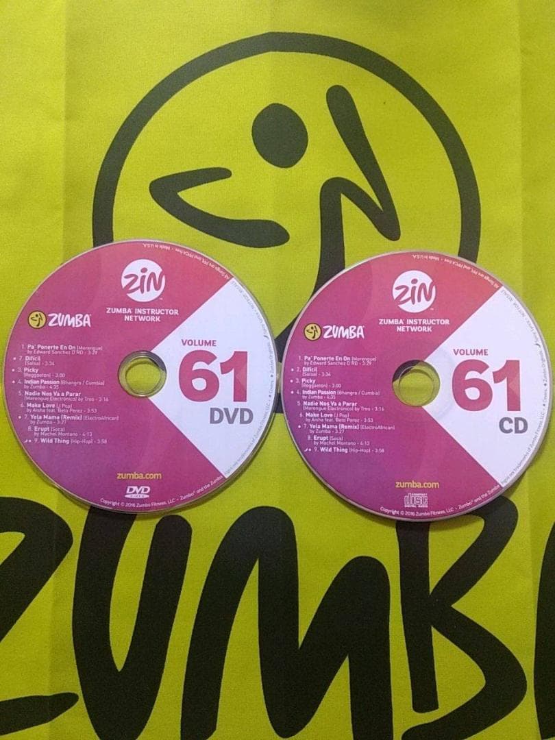 ZUMBA　ズンバ　 CD ＆ DVD 20枚セット　ZIN61 ～ ZIN70