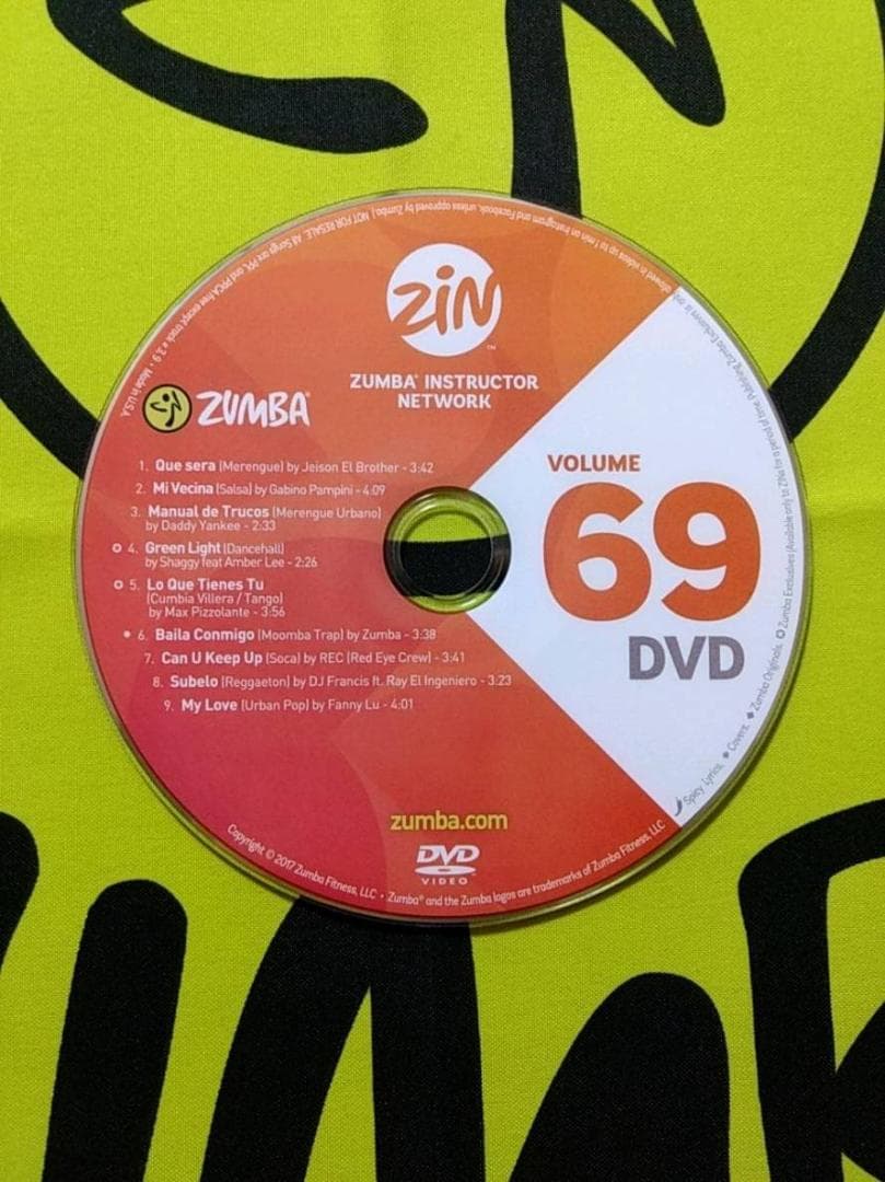 ZUMBA　ズンバ　 CD ＆ DVD 20枚セット　ZIN61 ～ ZIN70