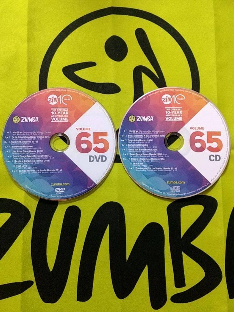ZUMBA　ズンバ　 CD ＆ DVD 20枚セット　ZIN61 ～ ZIN70