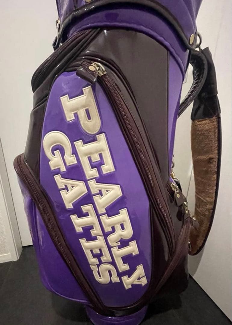 PEARLY GATES キャディバッグ 紫色　小物　服　8点まとめ売り