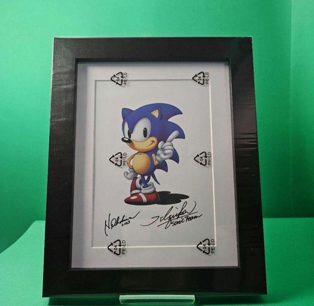 【レア★新品】ソニック スーパースターズ 復刻原画 製作者サイン 数量限定