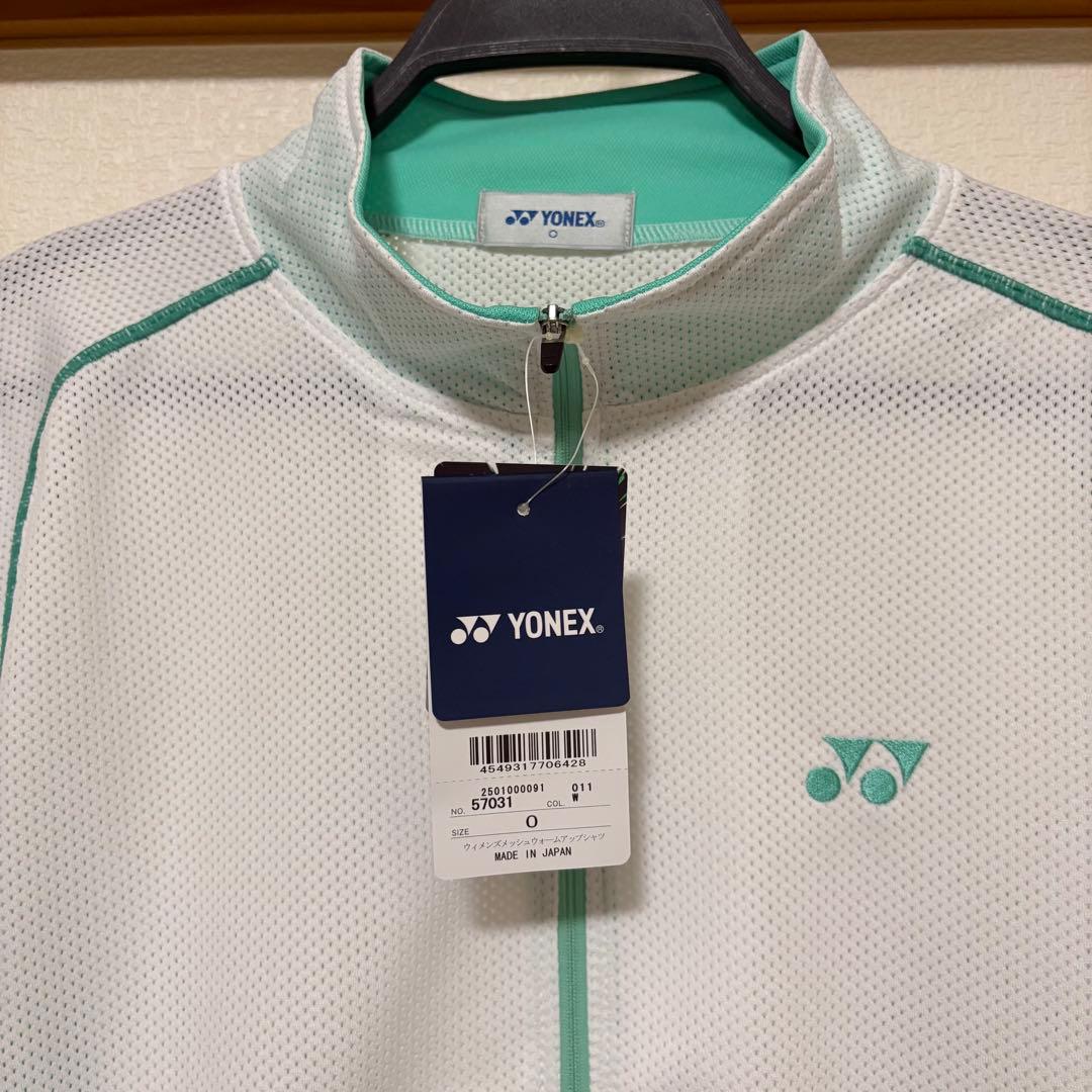 新品YONEX メッシュ ジップアップ ウォームアップウェア