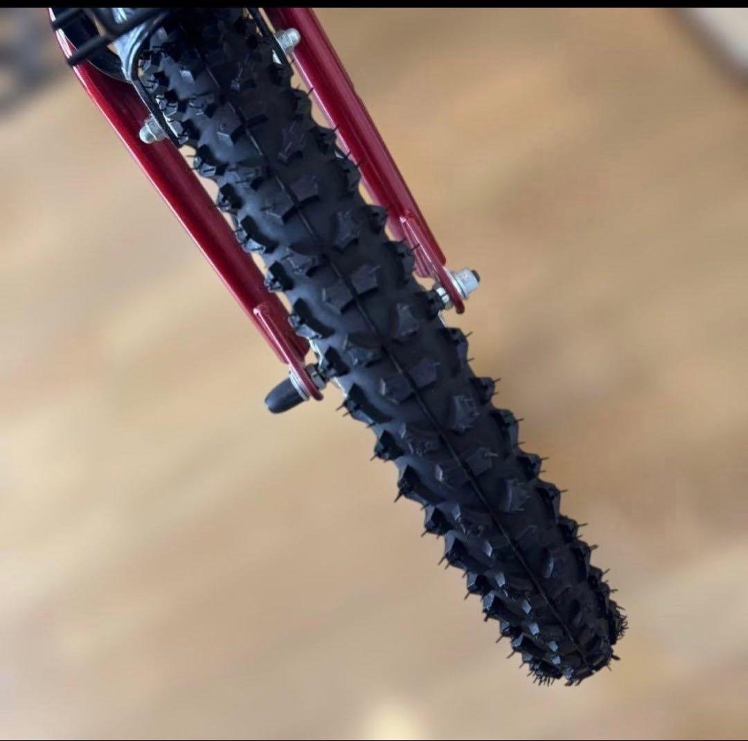【極美品】Jeep 子供用自転車 16インチ 赤 前カゴ&補助輪付き
