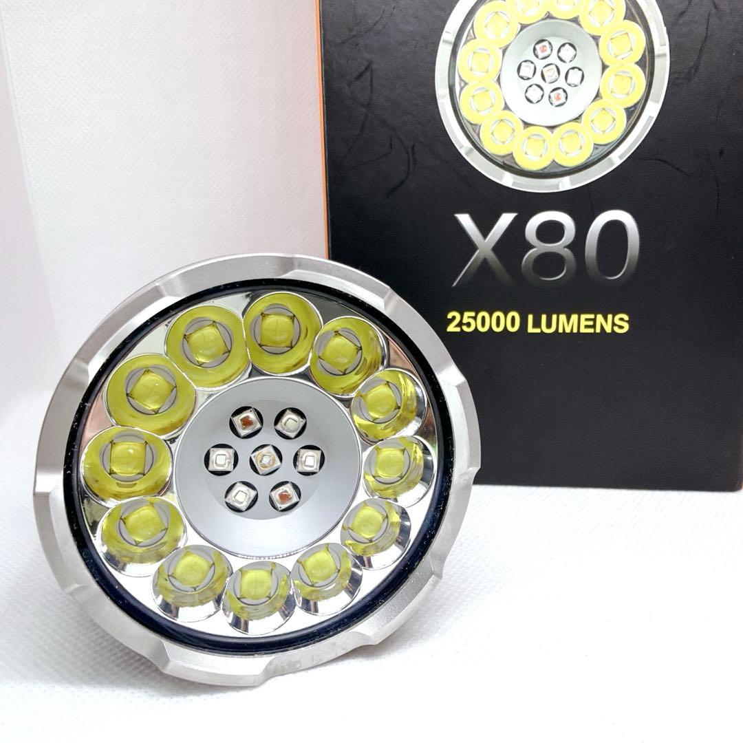 【美品】 ACEBEAM X80 LEDライト 25000ルーメン 6000K