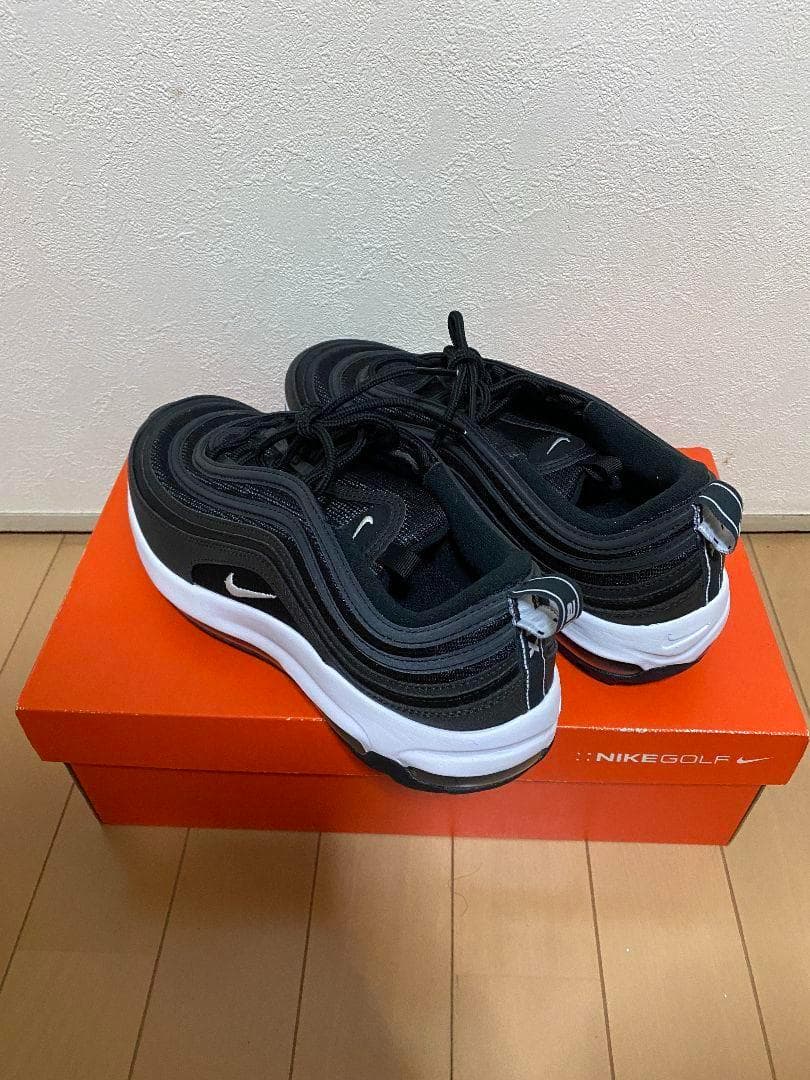 値下げ【超レア】ナイキNIKEエアマックス97Golf/28.0cm/ブラック
