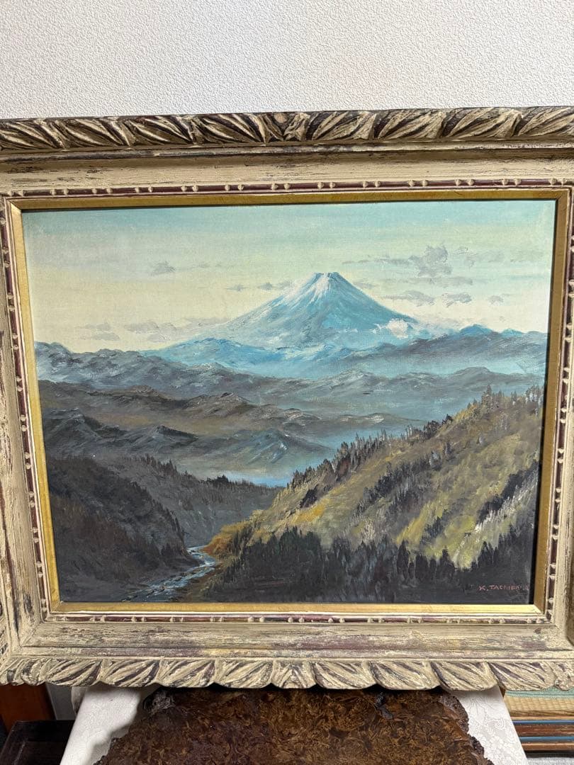 K.TACHIBANA 富士山　油彩画