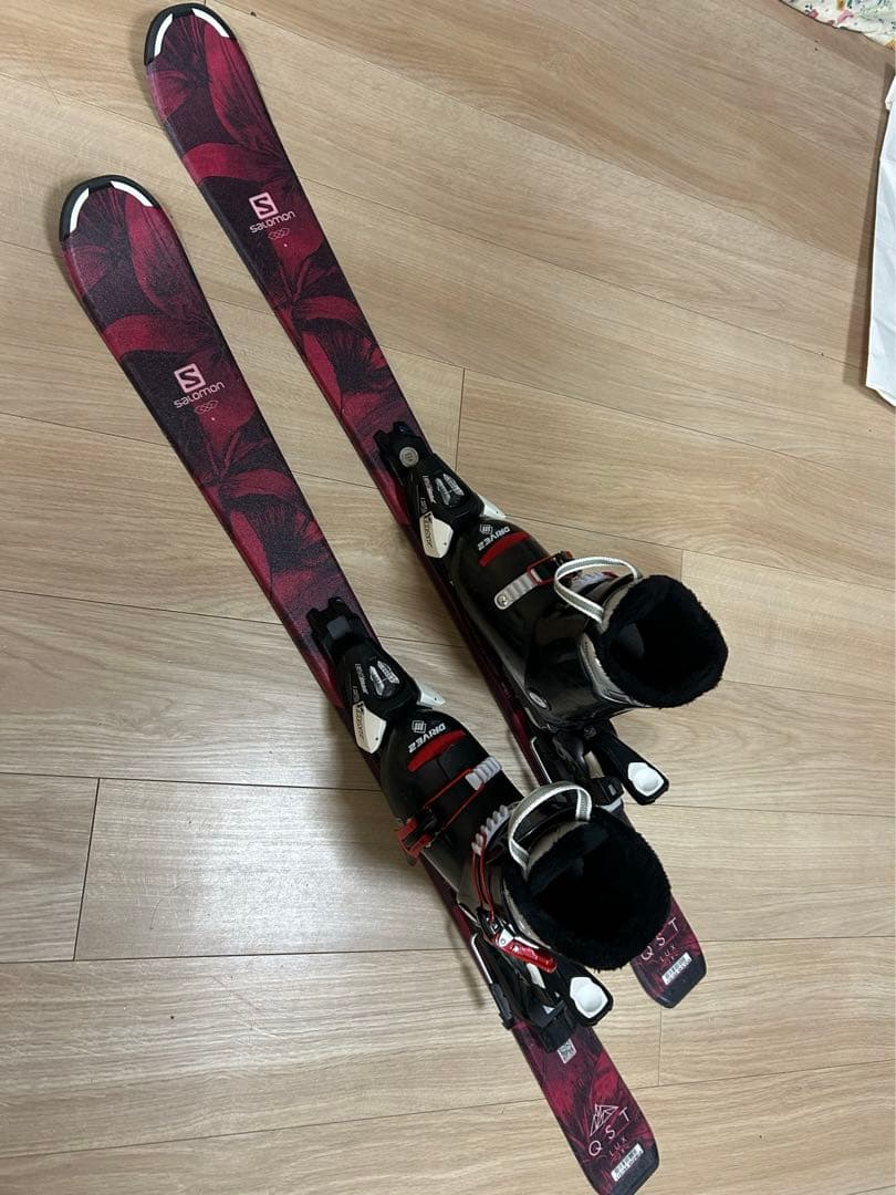 Salomon Drive 2 スキー赤黒　セット