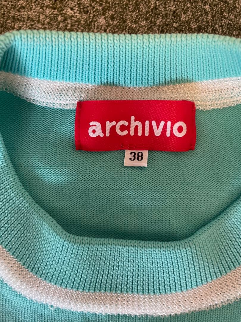 美品♡♡archivio 水色 シャツ 38
