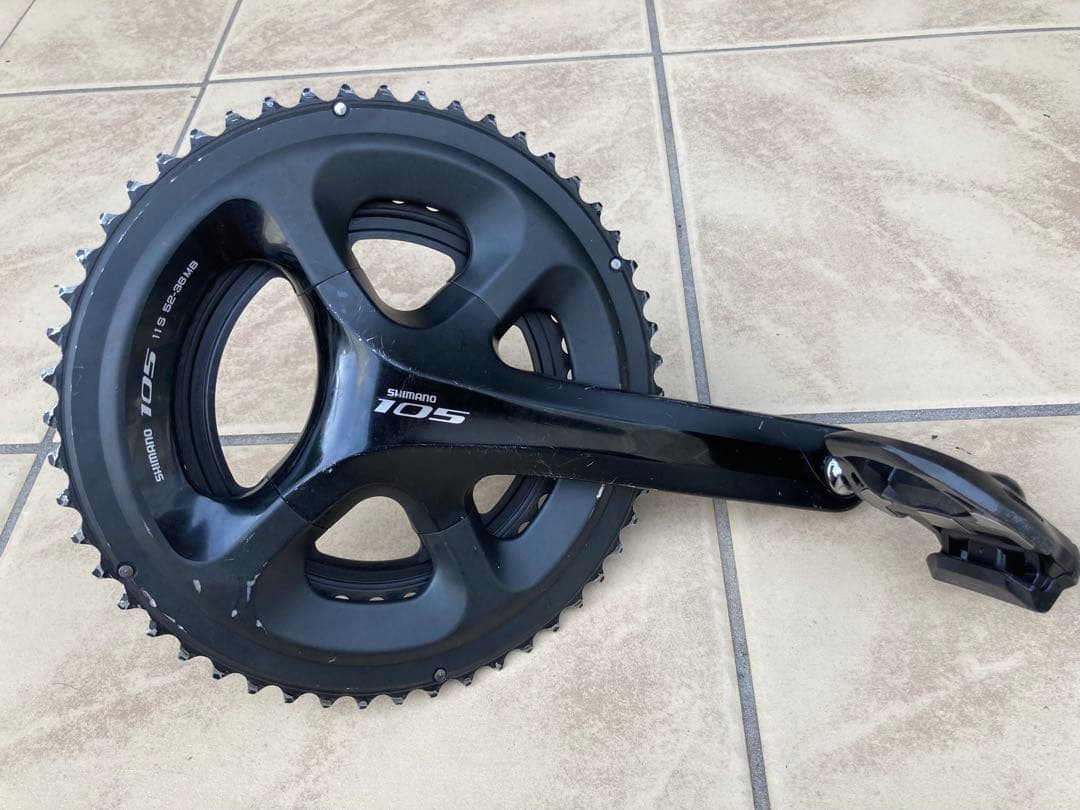 Shimano 105 クランクセット 52/36 ブラック