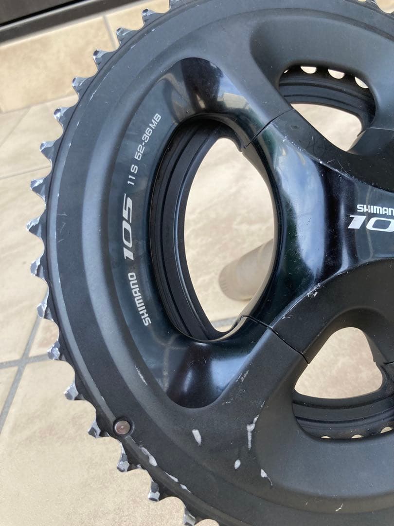 Shimano 105 クランクセット 52/36 ブラック