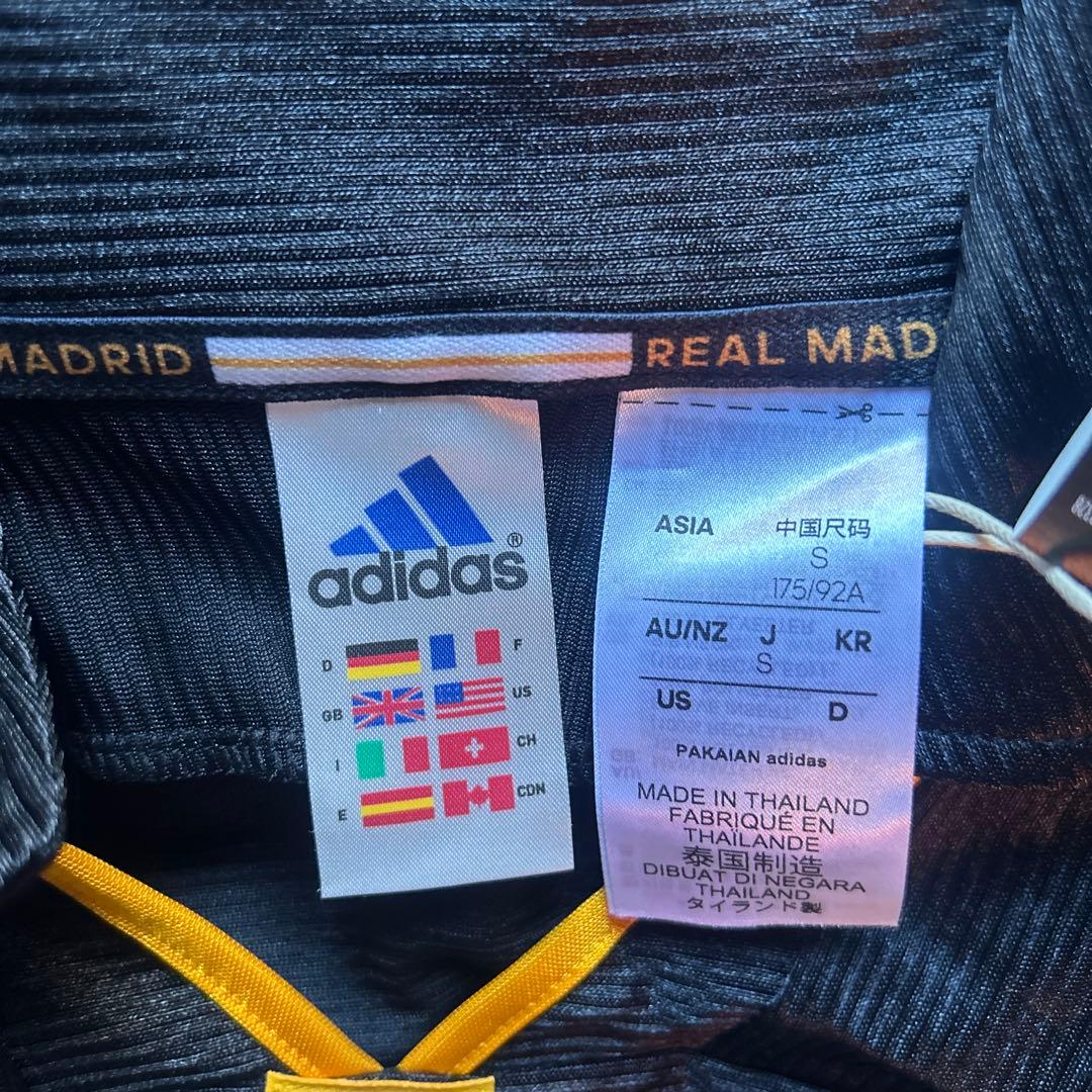 adidas Real Madrid ブラックシャツ 175/92A