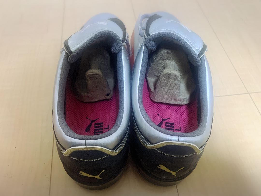 プーマ PUMA ゴルフシューズ　golf shoes silver Y2K