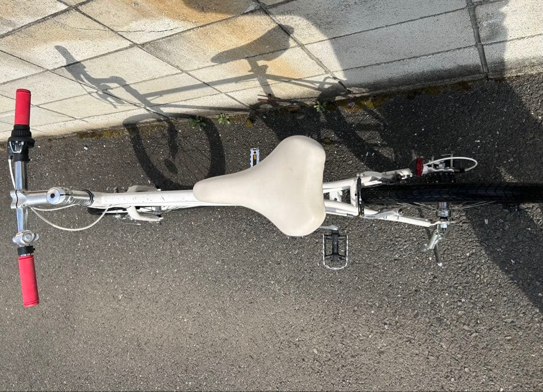 ミニベロ小径自転車 ホワイト/レッド