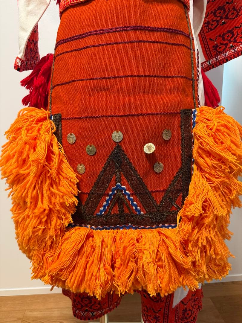 民族衣装 フォークダンス衣装 北マケドニア風 ハンドメイド 4点セット
