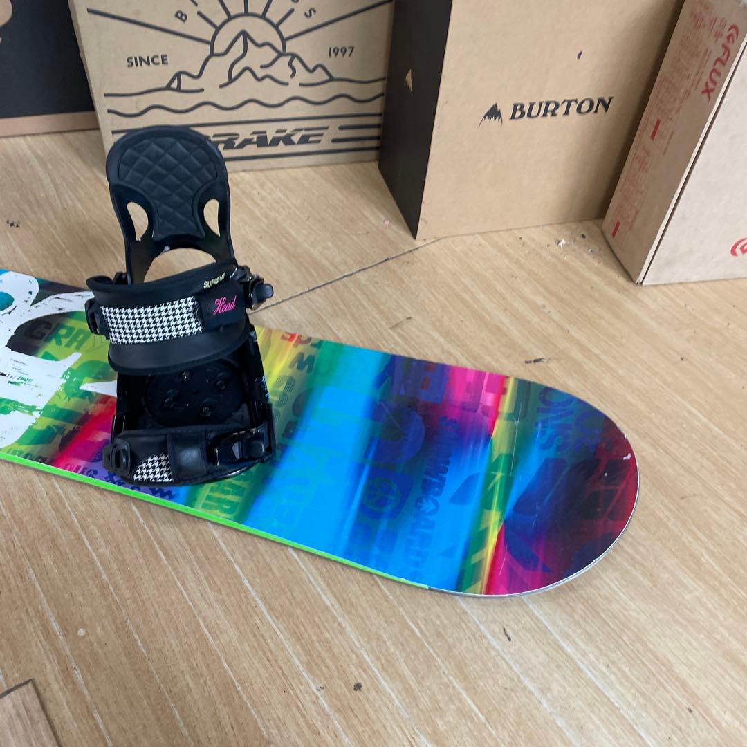 GRAY×HEAD　RPM150㎝　スノーボードセット　グレイ　ヘッドバイン付