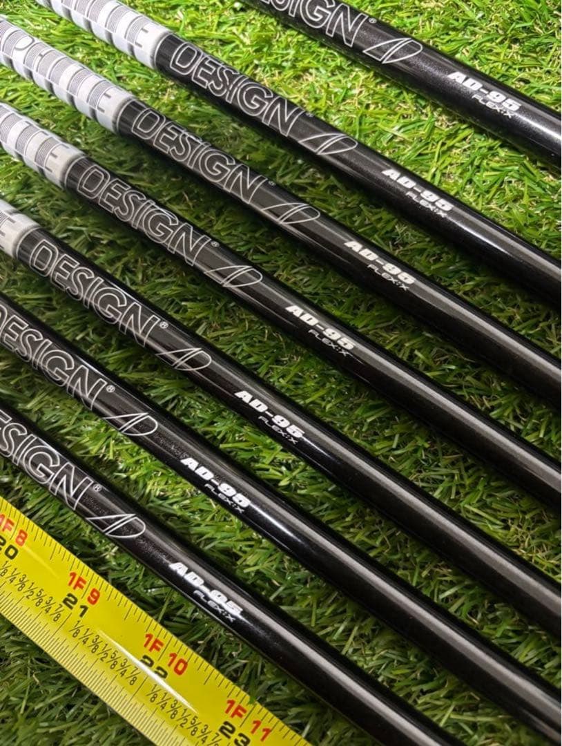 ツアーAD　AD-95　x　フレックス　4-PW　アイアン用　7本　セット