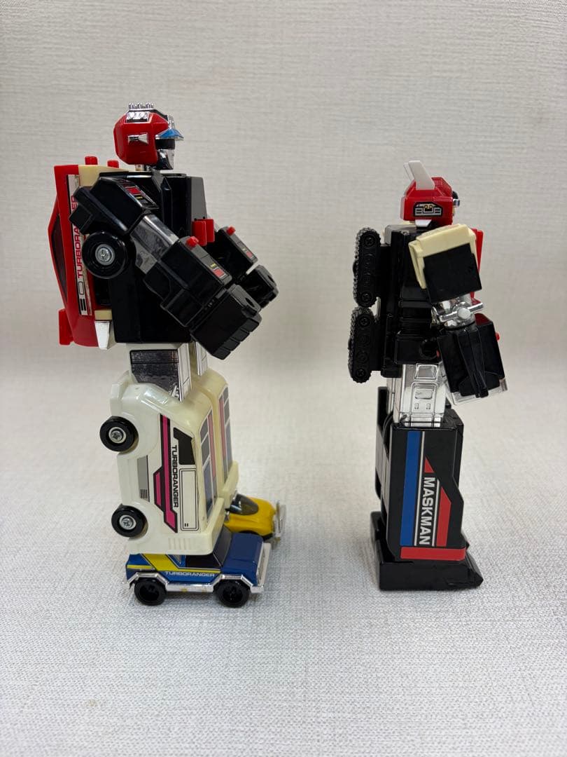ロボットフィギュア マスクマン・ターボレンジャー　2体セット　時代物