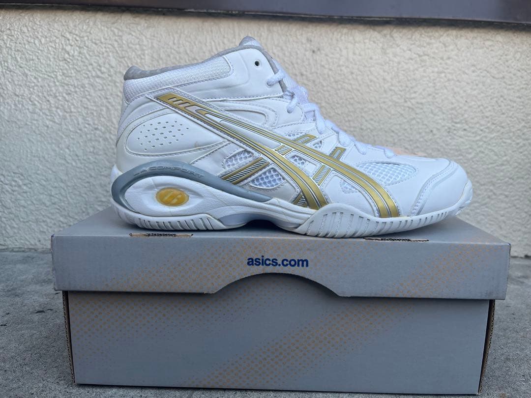 【未使用】ASICS LADY GELFLASH3 26cm ホワイト/イエロー