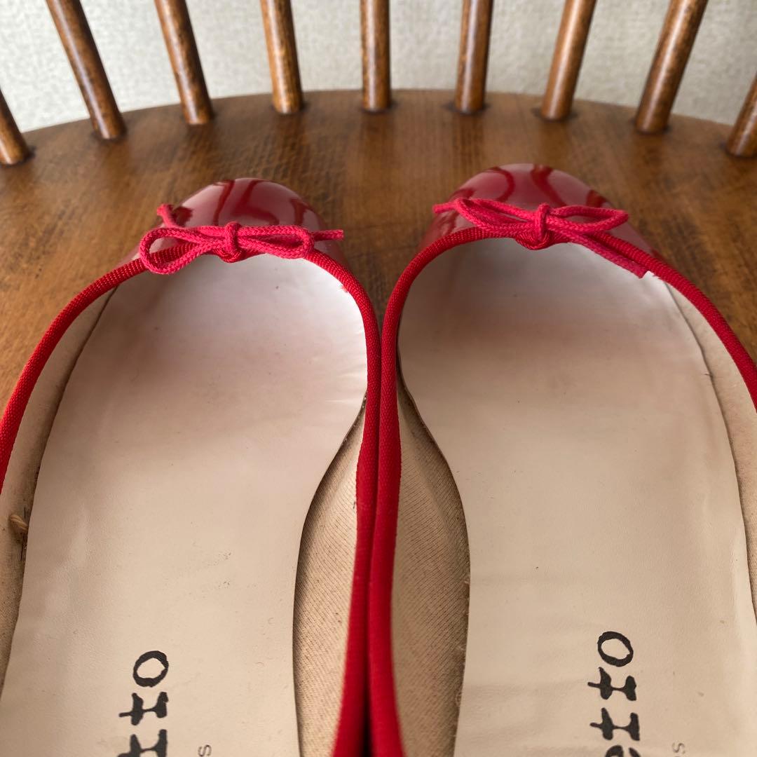 ☆再値下げ！【中古】「Repetto」サンドリオン エナメルバレエシューズ
