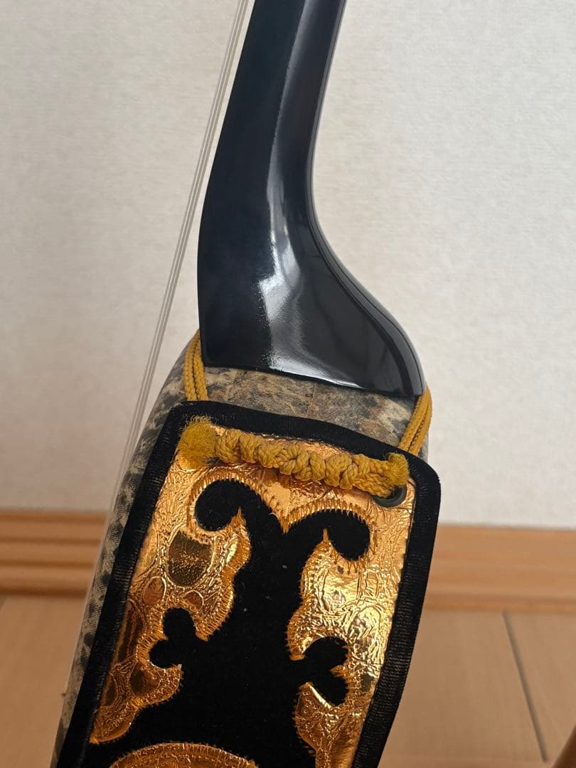 三線　真壁型　黒檀　外間善盛作