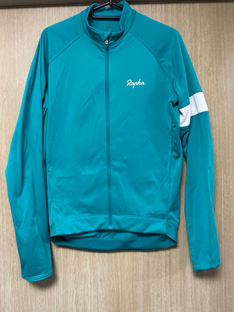 Rapha ターコイズ 長袖サイクルジャージ L コアライトウェイトジャージ