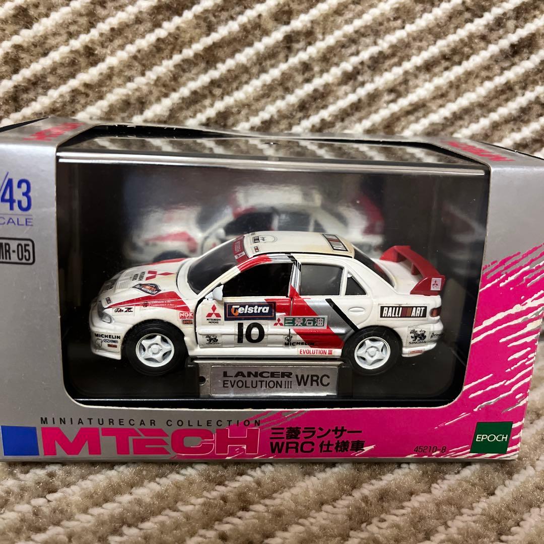 絶版MTECH 1/43三菱ランサーエボリューションⅢ WRC & GSR 2台