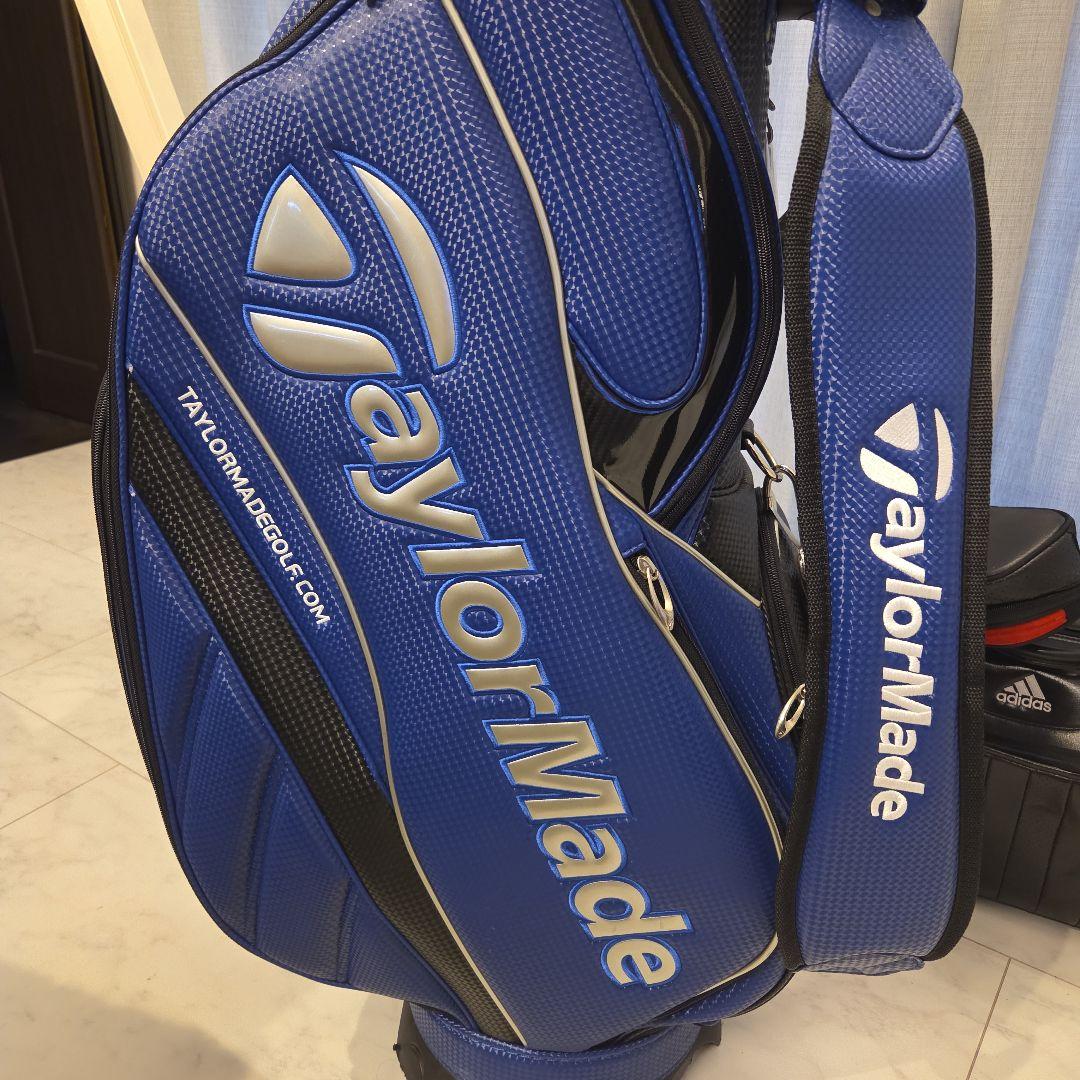 TaylorMade ゴルフキャディバッグ 青 （おまけでクラブセット付）