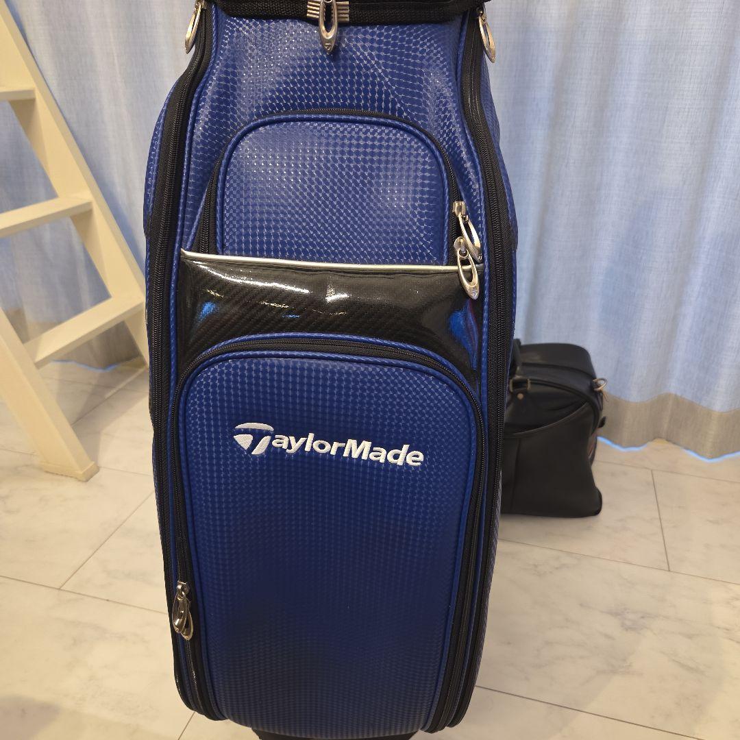 TaylorMade ゴルフキャディバッグ 青 （おまけでクラブセット付）