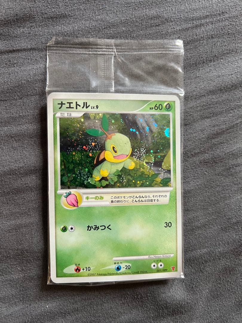 【未開封】プレイヤーズ　ナエトル　001/PPP プロモ　ポケモンカード　巻ホロ