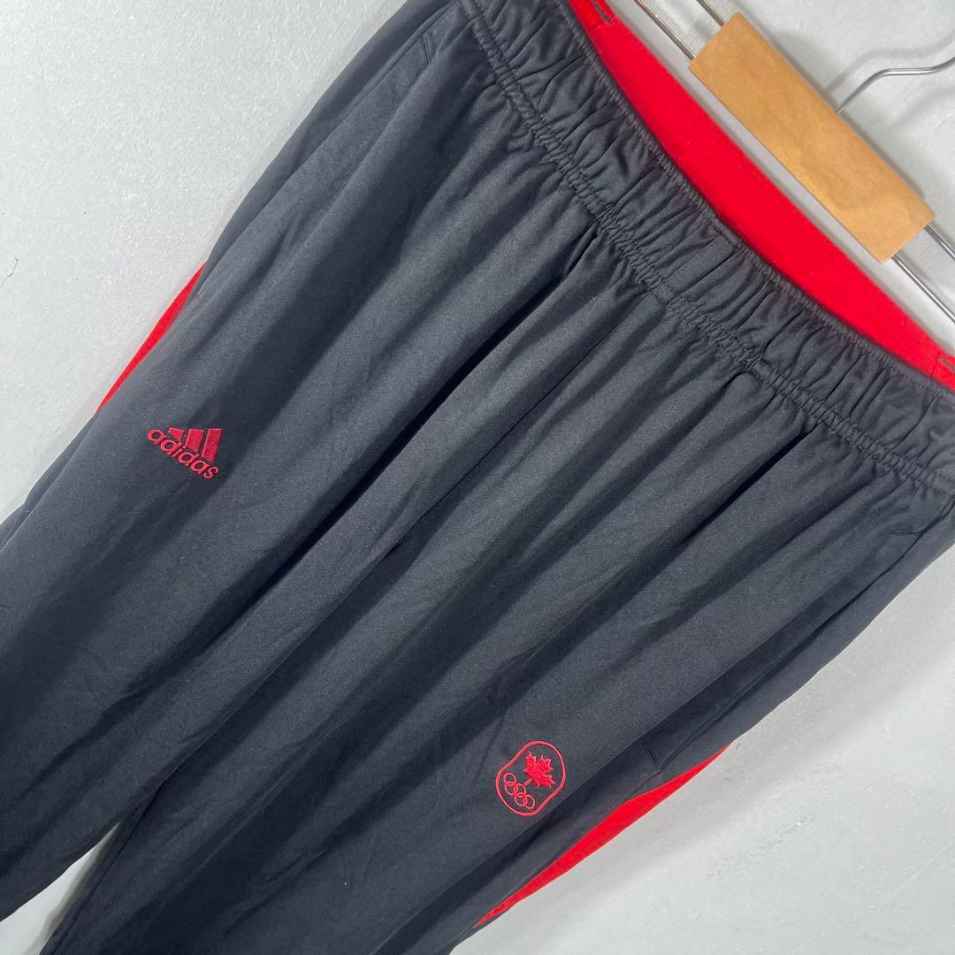 adidas トラックパンツ　カナダ代表デザイン入り