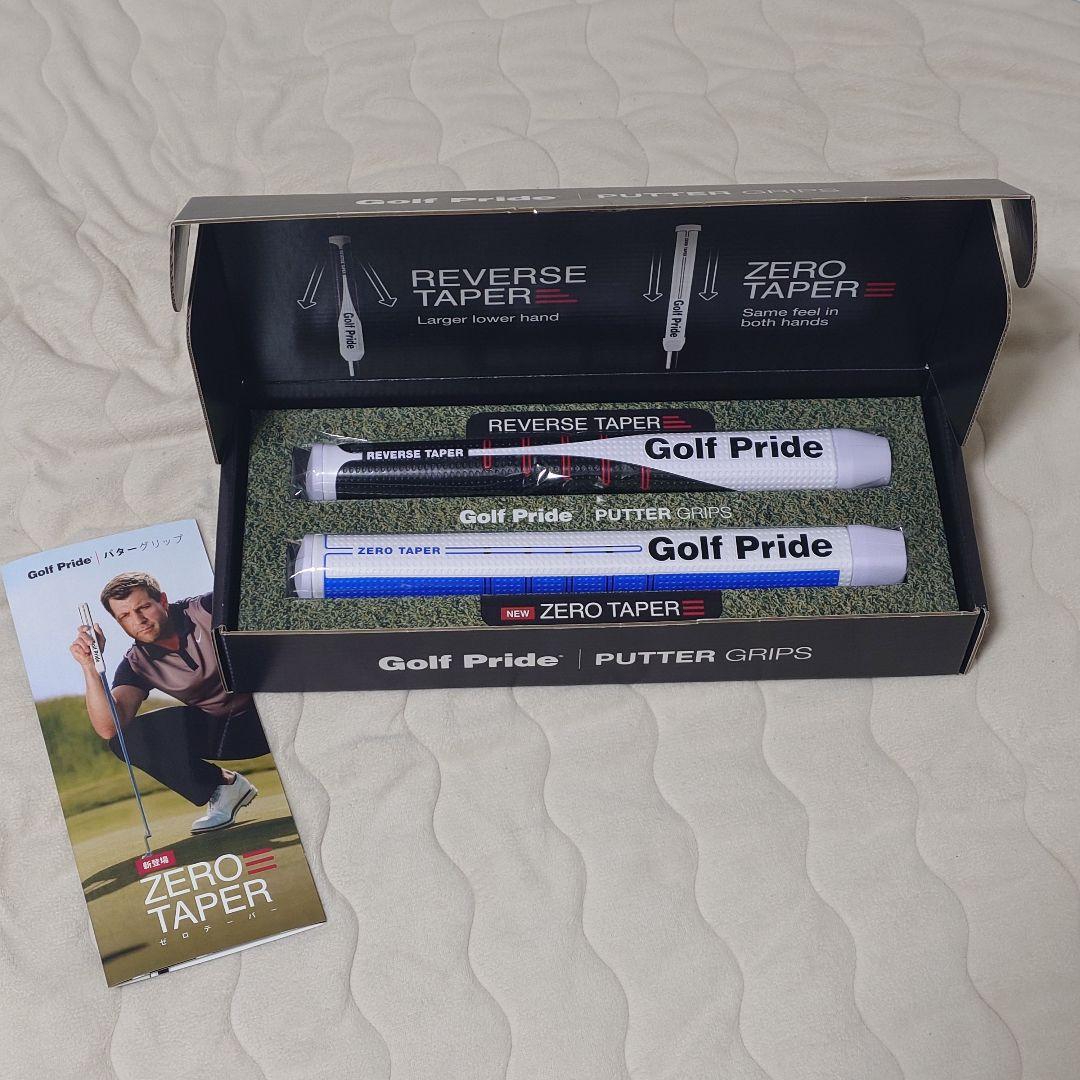 Golf Pride パターグリップ ゼロ/リバーステーパー 2本セット&タオル