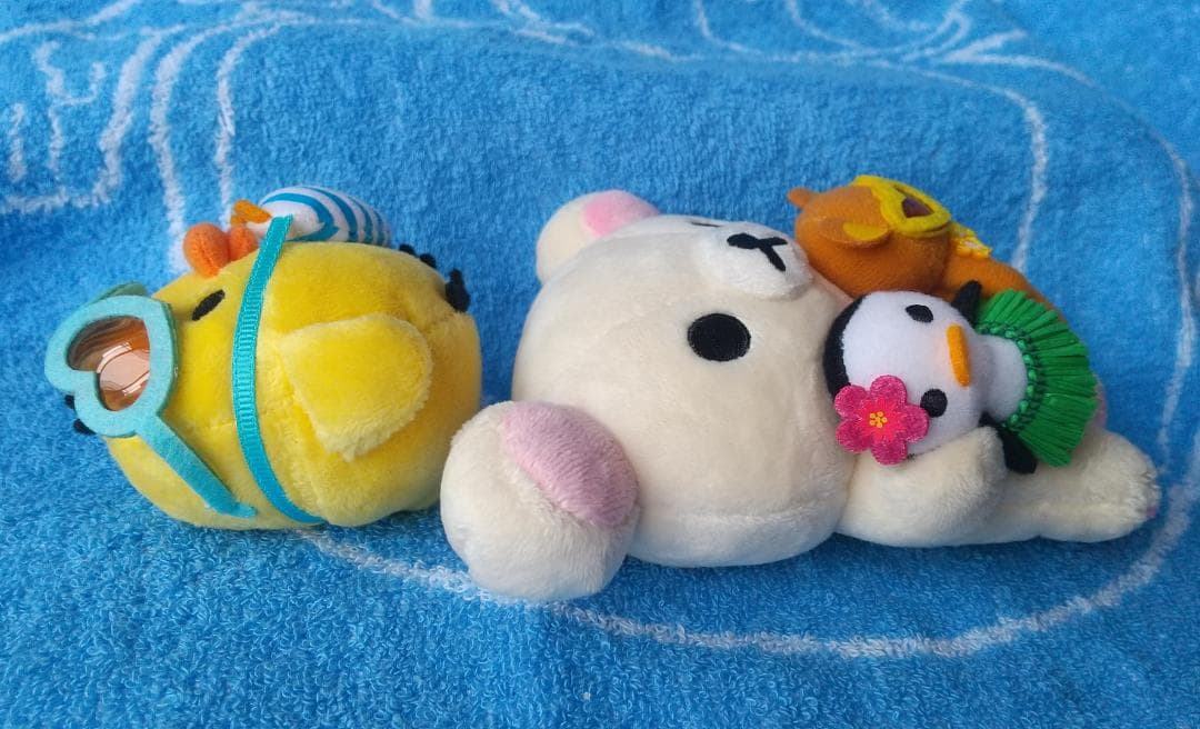 コリラックマ　ローソン　リラックマ　キイロイトリ　マーケット　お買い物ぬいぐるみ