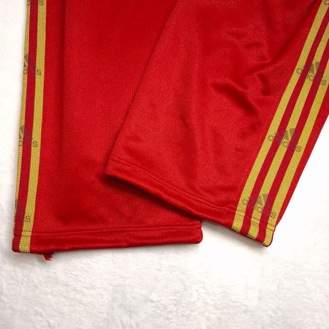 【ビッグサイズ/美品】adidas セットアップ ジャージ 赤×金 2XL