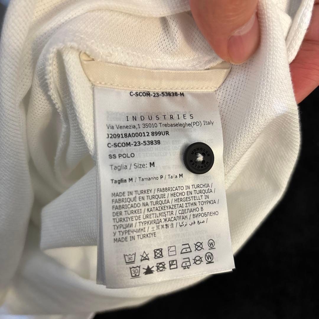 MONCLER ホワイト ポロシャツ